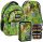  School backpack with multiple compartments Backup Black, Grey and silver tones, Green tones, Multicolored 24 l