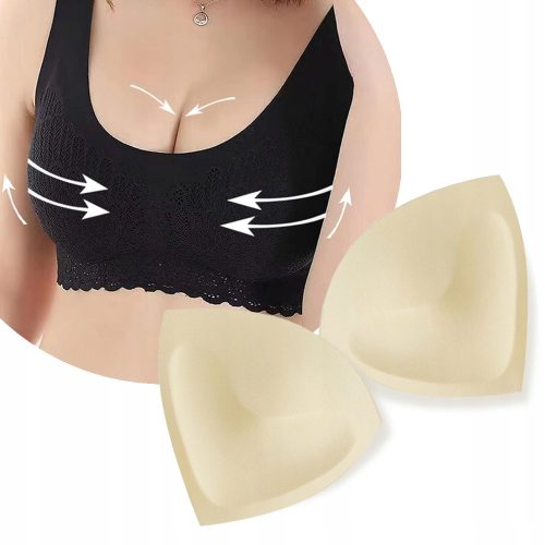  PUSH UP PADS FOR BRA SPONGE BIKINI PULL THE BREASTS INWARDS AND LIFTS