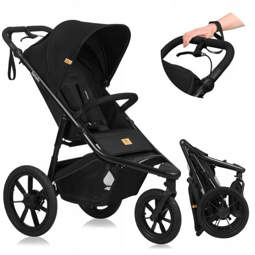  Multifunctional 2-in-1 stroller with 3 large wheels Lionelo Azura