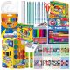  XXL school equipment, large school set, accessories, notebooks, BIC ASTRA, 87 pcs