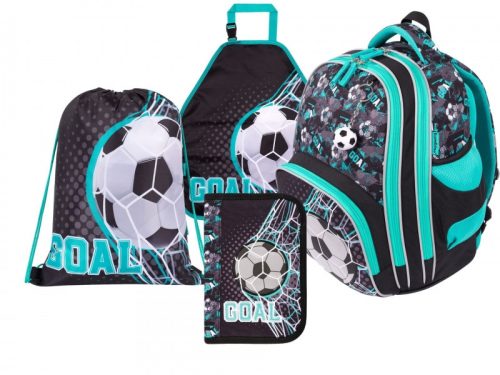  Football Goal School Set School Bag Pencil Case Sack Apron Bambino