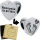  HEART CHARMS FEET SILVER 925 ENGRAVING CHILDREN'S NAMES GIFT FOR MOTHER