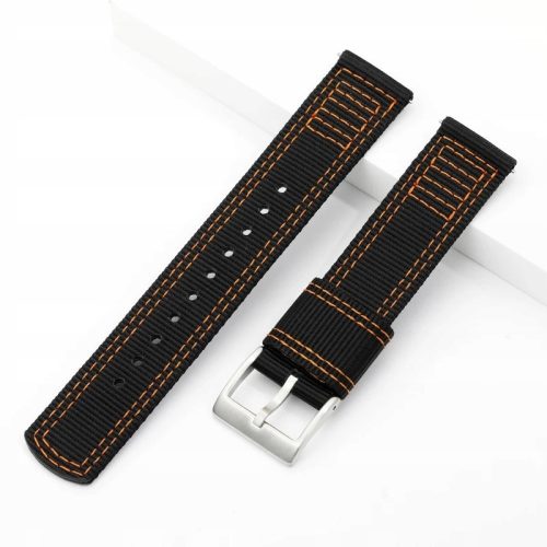  Canvas Watch Strap C27 20mm Black