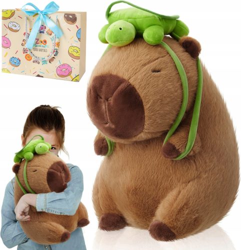  PLUSH TOY CAPYBARA WITH BACKPACK 35 CM gifts for children