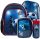  Derform School Backpack with Multiple Compartments Blue Shades + 2 more products