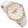  WOMEN'S WATCH AVIATOR AVW8636L14 WHITE ON THE STRAP WORLD MAP DATE CASUAL