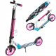  RAVEN Galaxia Blue/Pink 200 mm Scooter with basket, bell, LED wheels