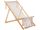  Mirpol deck chair HILI deck chair, beige and brown wood