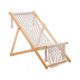  Mirpol deck chair HILI deck chair, beige and brown wood