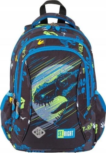 St.Right Dinosaur BP26 3-Compartment School Backpack