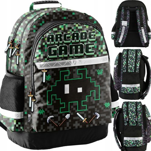  PASO SCHOOL BACKPACK School Bag Pixel Class 1-3 GAME