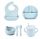  FIRST DISHES BABY FEEDING SET, SILICONE TABLEWARE