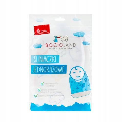  Bocioland Disposable bibs with pocket 10 pcs