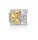  Maybeme Gold Clover Module with White Crystals