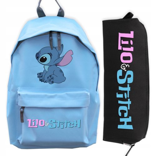 BACKPACK SET, blue, BLACK PENCINER CASE, gift for a child LILO STICH NIKE