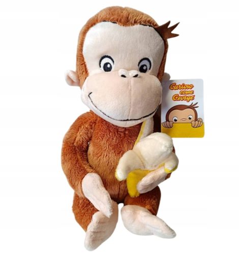  Curious George: George the monkey mascot with a banana