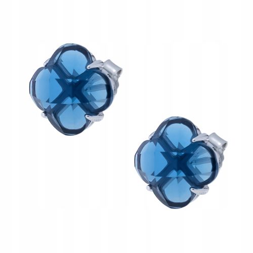  Silver earrings with natural stone London Topaz - pr. 925