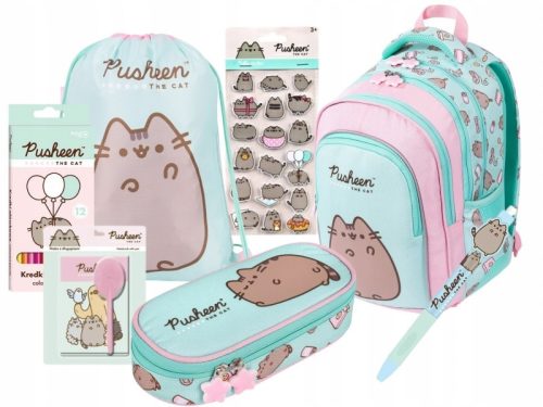  Pusheen The Cat School Set Backpack Pencil Case Sack Accessories