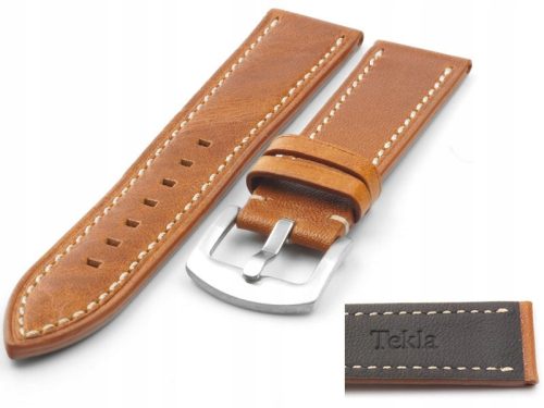  Tekla T-066.03W leather watch strap 22 mm