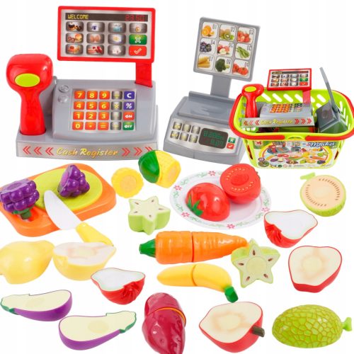  Electronic cash register for children, cutting fruits and vegetables