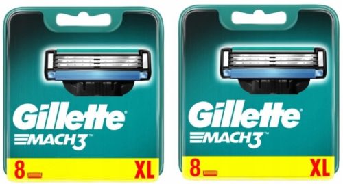  Gillette Mach3 replacement blades for men's razors, 16 pieces