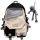Cream-Colored School Backpack with Frog Charm for Girls