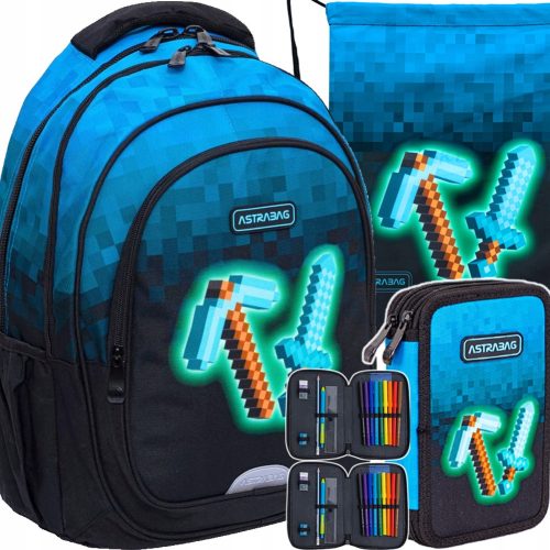  Astrabag Blue Pixel Rucksack