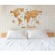  Wooden World Map Gold Oak 150x80cm Premium