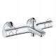  Grohe Grohtherm 800 chrome wall-mounted bath and shower mixer with two handles