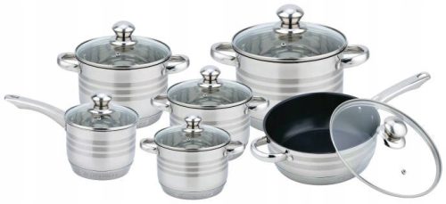  Elitehoff Topfset, Edelstahl, 12-piece.