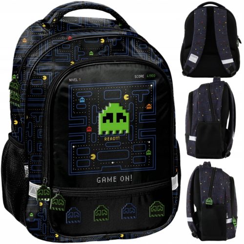 PAC-MAN Gamer School Backpack for Boys - Ideal for First Grade Students