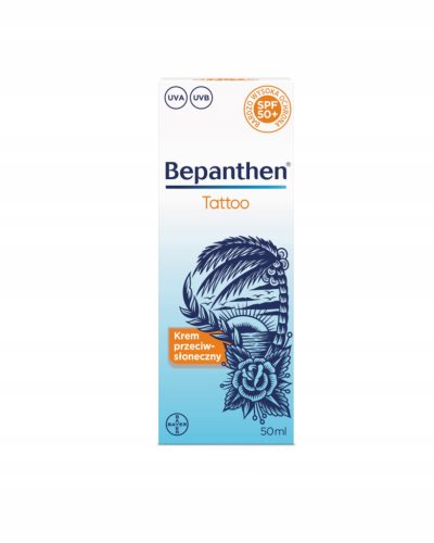  Bepanthen Tattoo SPF50+, sun protection for tattooed skin, 50 ml