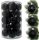  Unbreakable balls, BLACK, 6 cm. 25 pieces in a tube