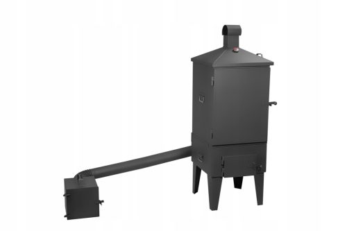  SMOKER SET Metal garden smokehouse XXL with additional fireplace