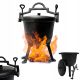  5L cast iron hunting cauldron pot campfire grill