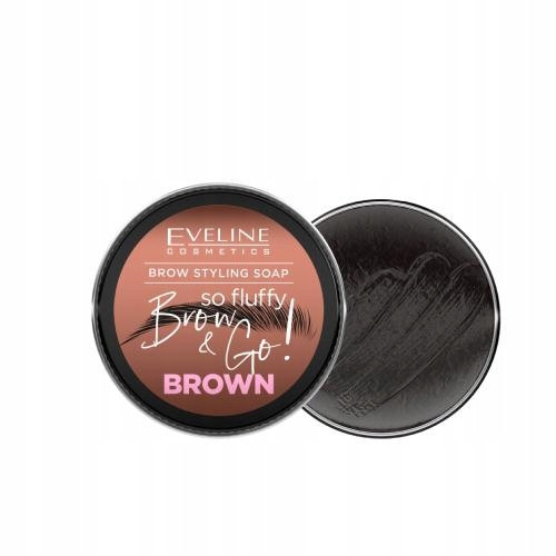  Eveline Cosmetics BROW & GO! Eyebrow Styling Soap Brown