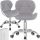  SWIVEL OFFICE CHAIR GRAY UPHOLSTERED OFFICE CHAIR FOR ROOM 85cm