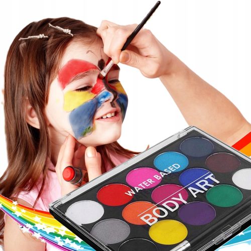  Paints for face and body painting, 15 colors