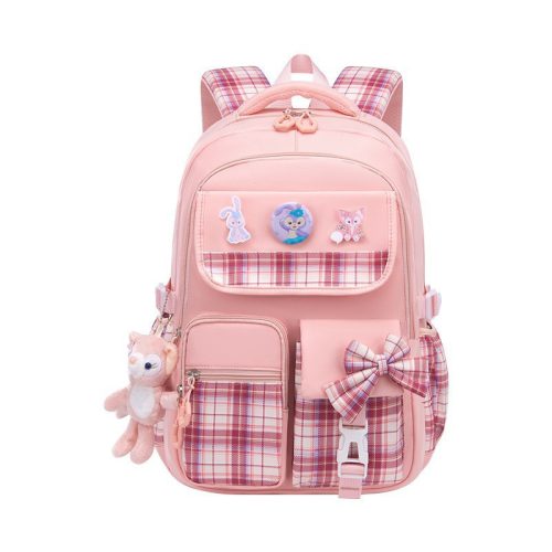  New elementary school students light bow school bag children's backpack