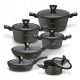  Starke Pro Dark Gold aluminum pot set, 12 pieces