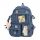  School backpack with multiple compartments (KAWAII) blue tones 35 l