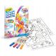  CRAYOLA- Color Wonder coloring set with 18 pages and 4 markers without