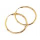  Gold earrings 585 circles 30mm sapphires elegant timeless for a gift