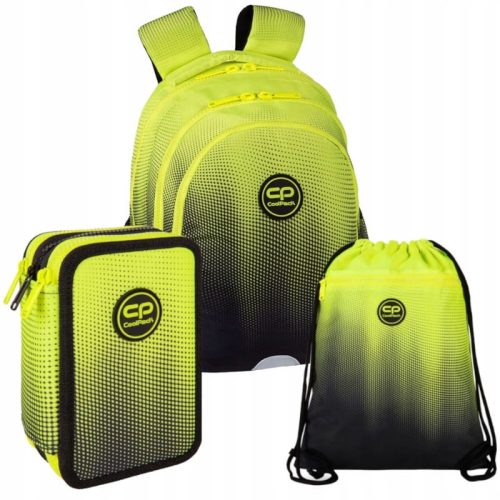  CoolPack Multi-Compartment School Backpack, Black, Yellow and Gold, 21L + 2 more products