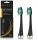  SEYSSO Gold Black Anti-Plaque Sonic Toothbrush Tips, 2 Pack