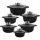  Edel-Hoff MARBLE aluminum pot set, 11 pcs.