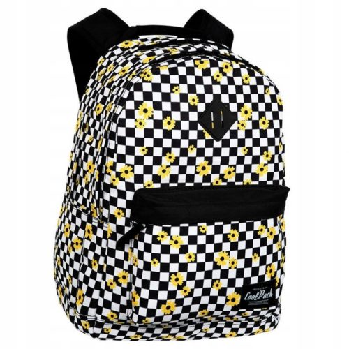  CoolPack School Backpack with One Compartment, White, Black, Yellow and Gold Tones, 26 l