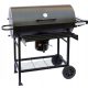  LANDMANN CHARCOAL GRILL TROLLEY WITH CAST IRON GRID COVER CAST IRON GRID