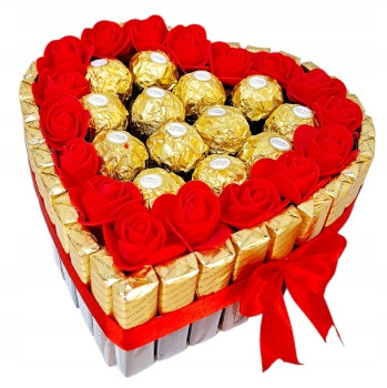  Large gift set box of sweets ferrero merci birthday name day 20cm