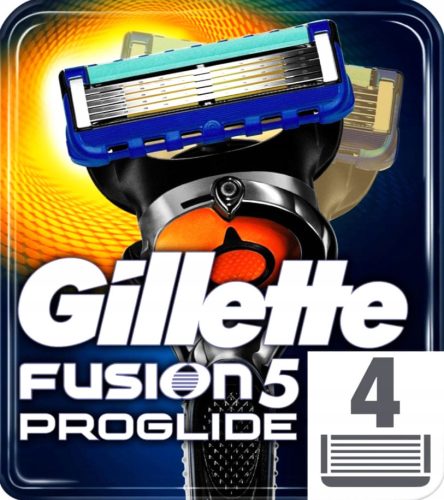  Gillette Fusion 5 Proglide blades, cartridges, knives x 4 pieces, original sharp